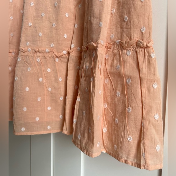 LOFT Peach Polka Dot Sun Dress with Bow - Picture 10 of 16